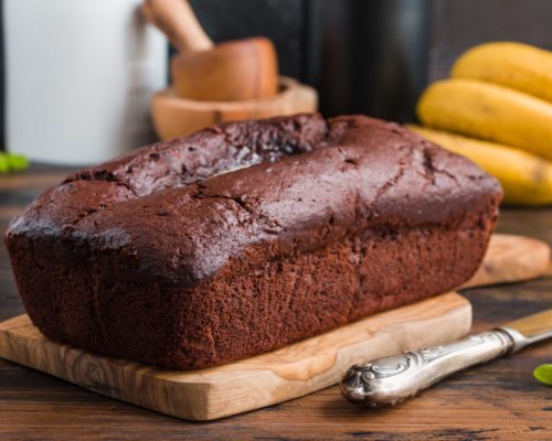 Fair Trade banana, molasses and rum loaf