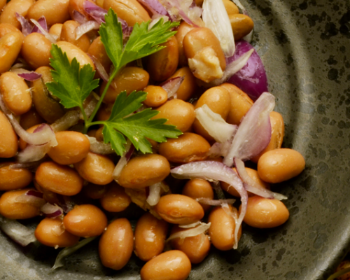 Warm Fresh Borlotti Bean Salad