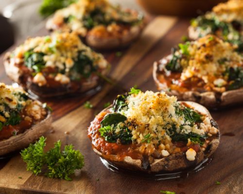 Stuffed Marinated Mushroom Steaks