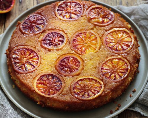 Blood Orange Upside-down cake