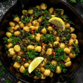 Kale and wild garlic gnocchi