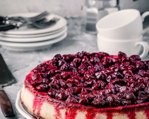 Cherry and Chocolate Cheesecake