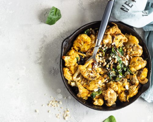 Vegan Cauliflower and Cream Cheese Salad