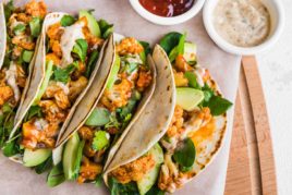 VEGAN CAULIFLOWER AND JACKFRUIT WRAPS