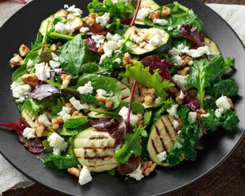 Courgette and beetroot salad
