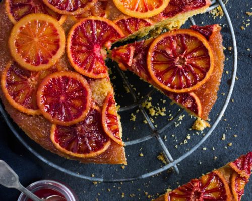 Vegan Blood Orange Upside Down Cake