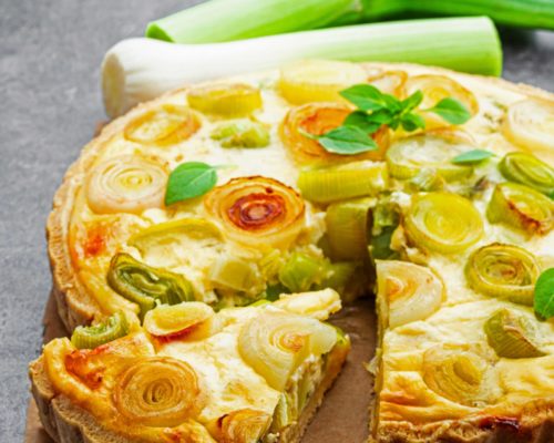 VEGAN LEEK AND POTATO PIE