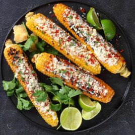 Smoky corn on the cob
