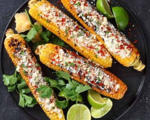 Smoky corn on the cob