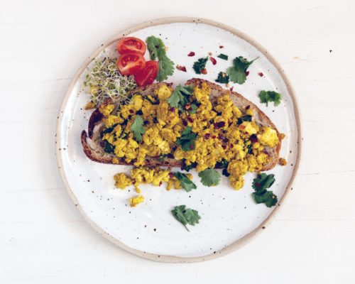 Vegan scrambled tofu
