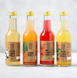 bottles of kombucha