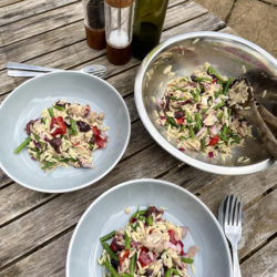 Tuna orzo salad